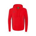 Erima Kapuzenpullover Essential Team Kapuzensweat (weiche Baumwolle, Rippbündchen) rot/grau Herren